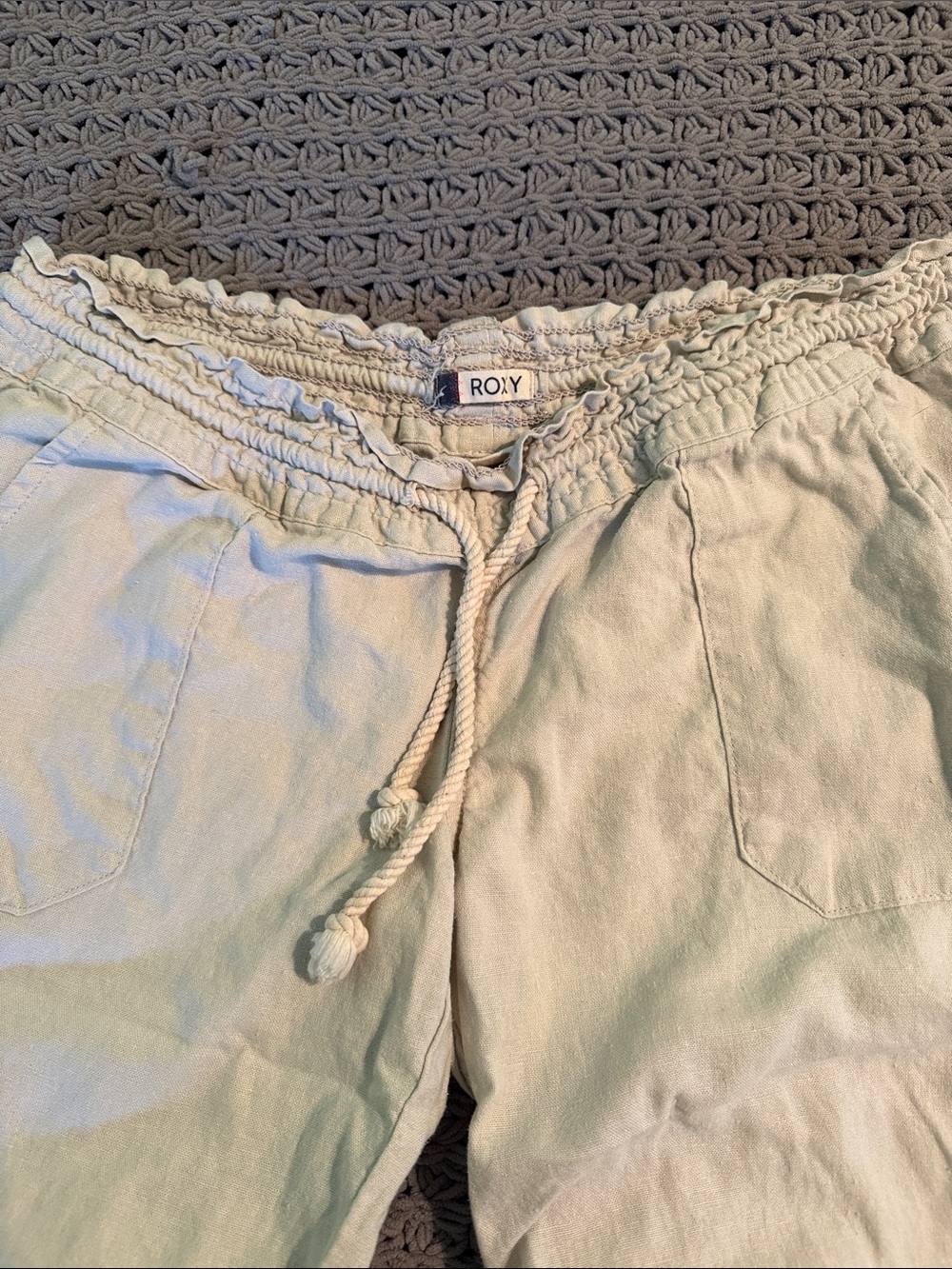 linen beach pants | roxy - Picture 2 of 3